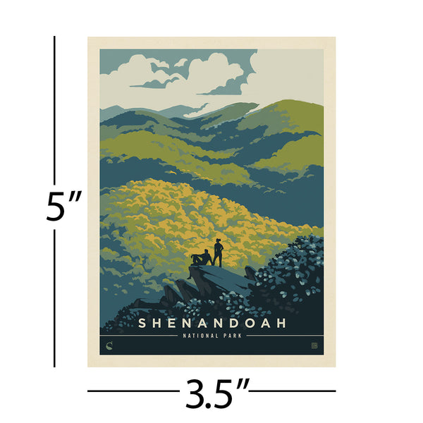 Shenandoah National Park Virginia Hikers Vinyl Sticker
