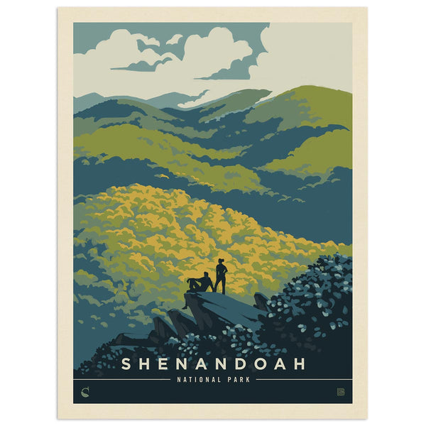 Shenandoah National Park Virginia Hikers Vinyl Sticker