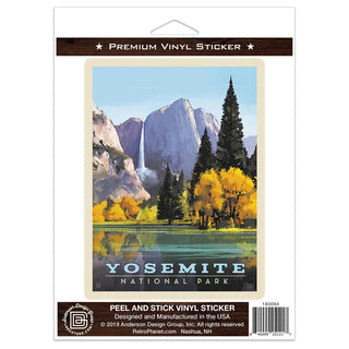 Yosemite National Park California WaterfallVinyl Sticker