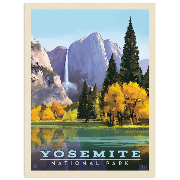 Yosemite National Park California WaterfallVinyl Sticker