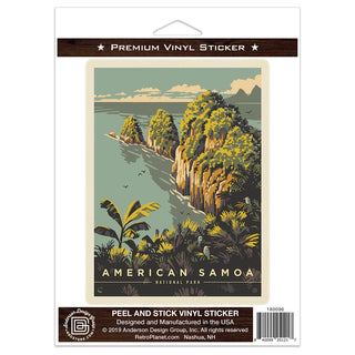 American Samoa National Park Pola Island Vinyl Sticker