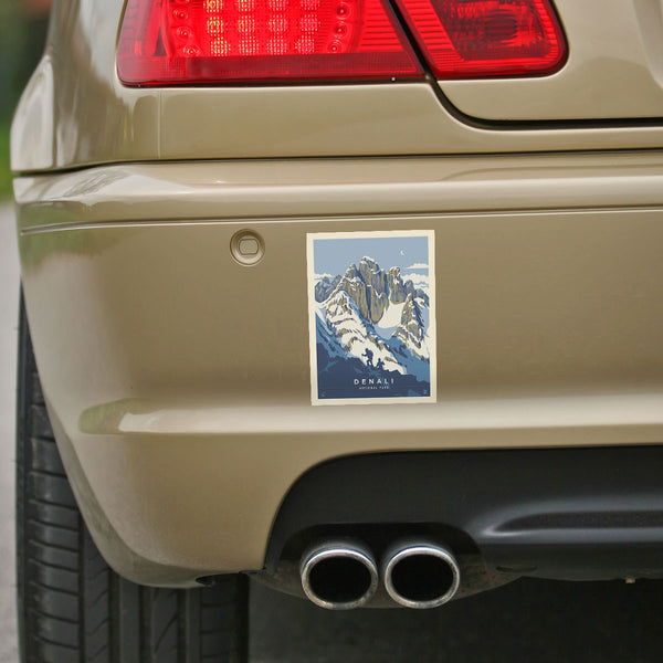 Denali National Park Alaska Climbers Vinyl Sticker