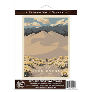 Great Sand Dunes National Park Colorado Vinyl Sticker