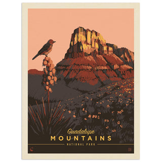 Guadalupe Mountains National Park Texas Landscape Vinyl Sticker