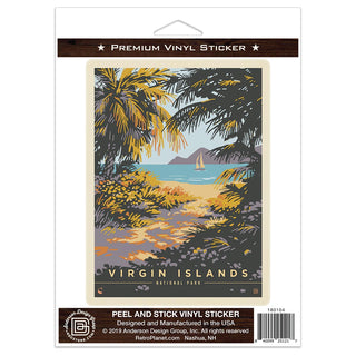 Virgin Islands National Park Beach Vinyl Sticker