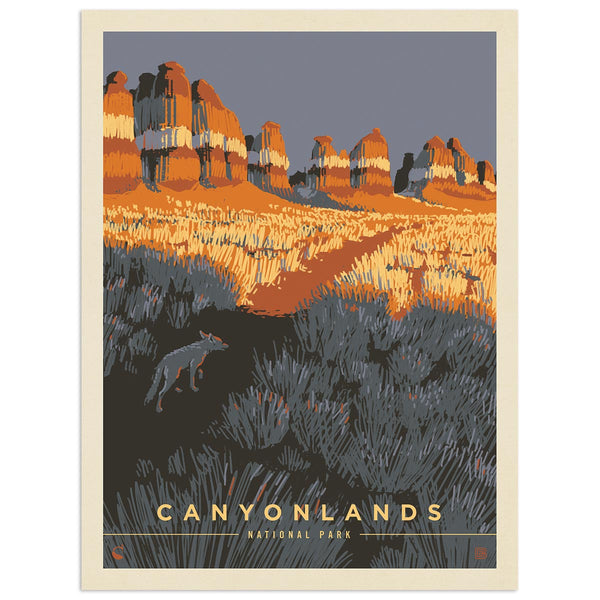 Canyonlands National Park Utah Wolf Vinyl Sticker