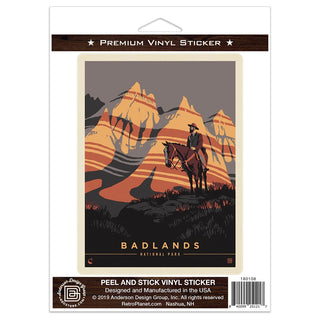 Badlands National Park South Dakota Ranger Vinyl Sticker