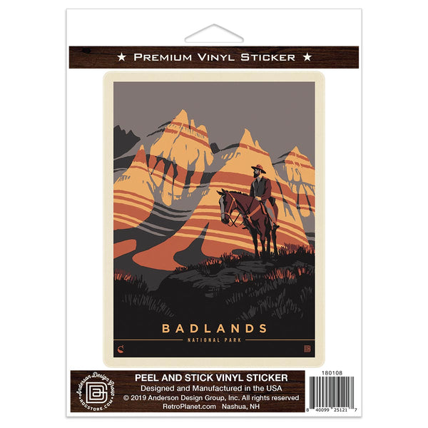 Badlands National Park South Dakota Ranger Vinyl Sticker