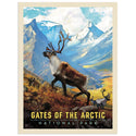 Gates of the Arctic National Park Alaska Caribou Vinyl Sticker