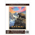 Katmai National Park Alaska Bear Cub Vinyl Sticker