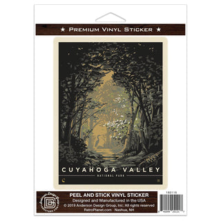 Cuyahoga Valley National Park Ohio Trees Vinyl Sticker