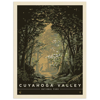 Cuyahoga Valley National Park Ohio Trees Vinyl Sticker