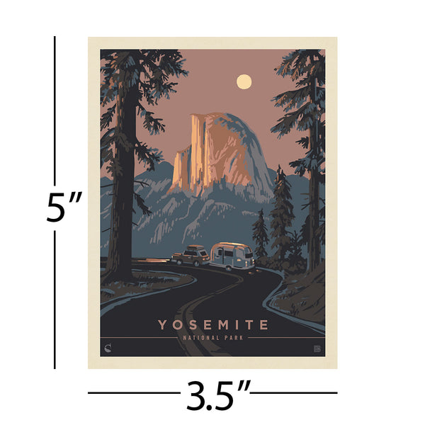 Yosemite National Park California Half Dome Vinyl Sticker