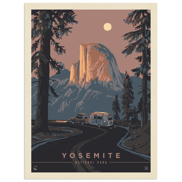 Yosemite National Park California Half Dome Vinyl Sticker