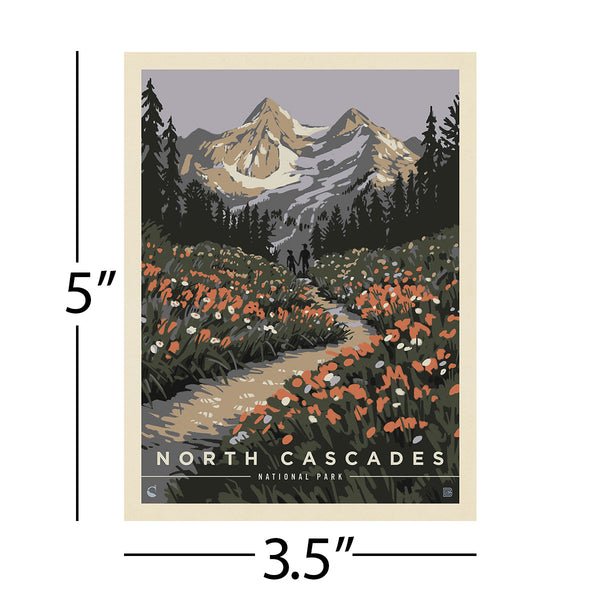 North Cascades National Park Washington Mountains Vinyl Sticker