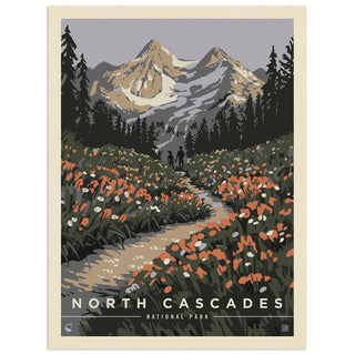 North Cascades National Park Washington Mountains Vinyl Sticker
