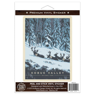 Kobuk Valley National Park Alaska Moose Vinyl Sticker