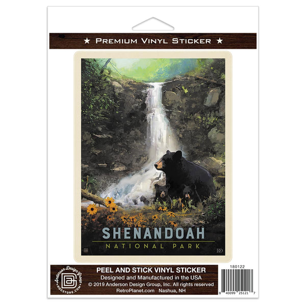 Shenandoah National Park Virginia Black Bears Vinyl Sticker