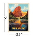 Zion National Park Utah Vinyl Sticker