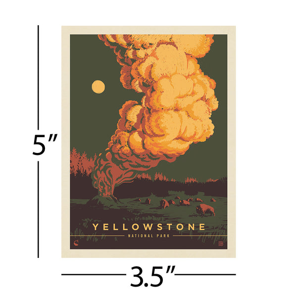 Yellowstone National Park Wyoming Vinyl Sticker