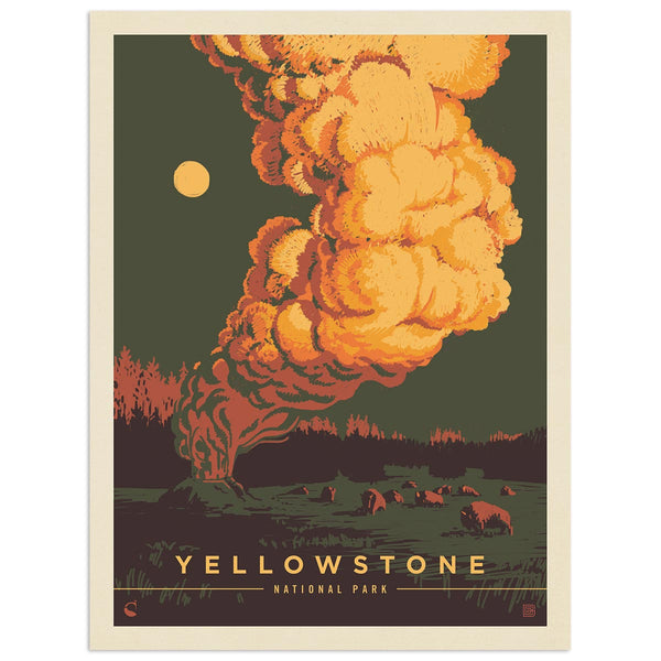 Yellowstone National Park Wyoming Vinyl Sticker
