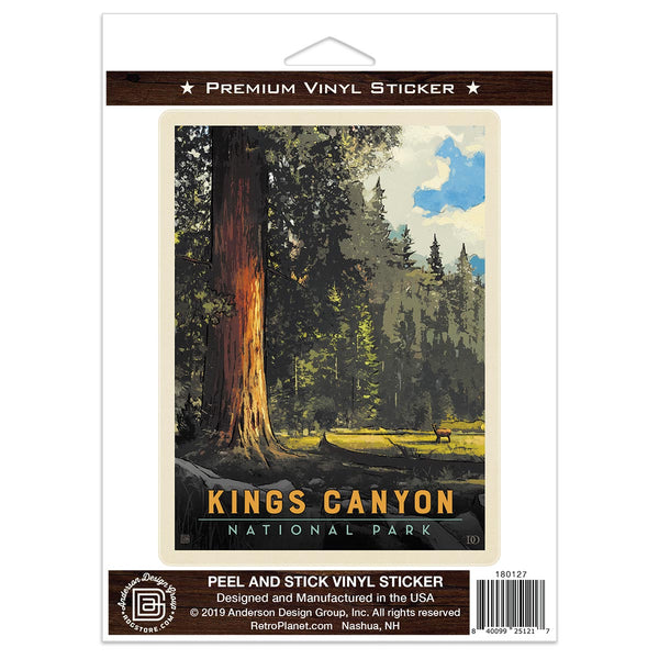 Kings Canyon National Park California Trees Vinyl Sticker