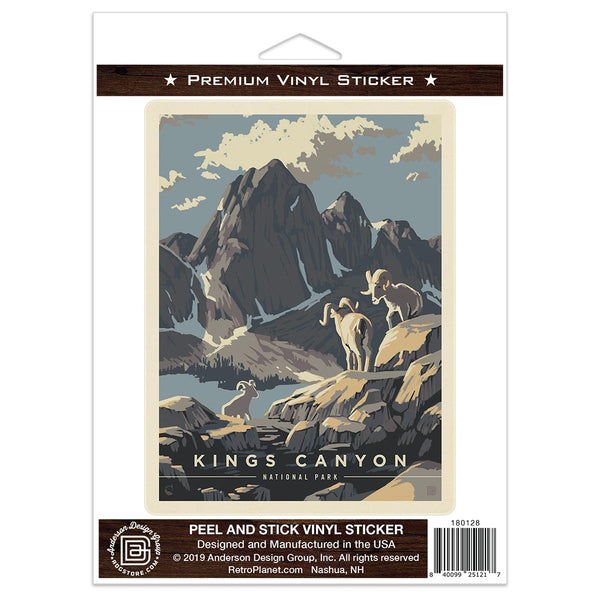 Kings Canyon National Park California Bighorn Sheep Vinyl Sticker