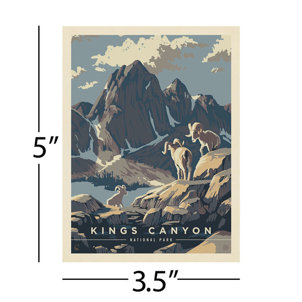 Kings Canyon National Park California Bighorn Sheep Vinyl Sticker