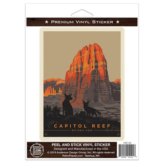 Capitol Reef National Park Utah Vinyl Sticker