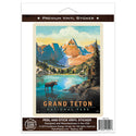 Grand Teton National Park Wyoming Lake Vinyl Sticker