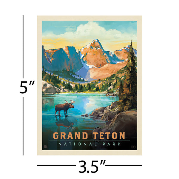 Grand Teton National Park Wyoming Lake Vinyl Sticker