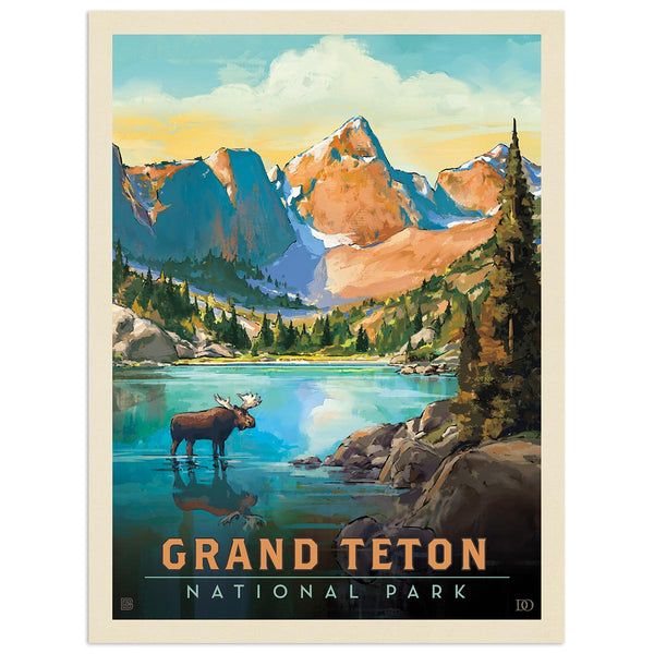 Grand Teton National Park Wyoming Lake Vinyl Sticker