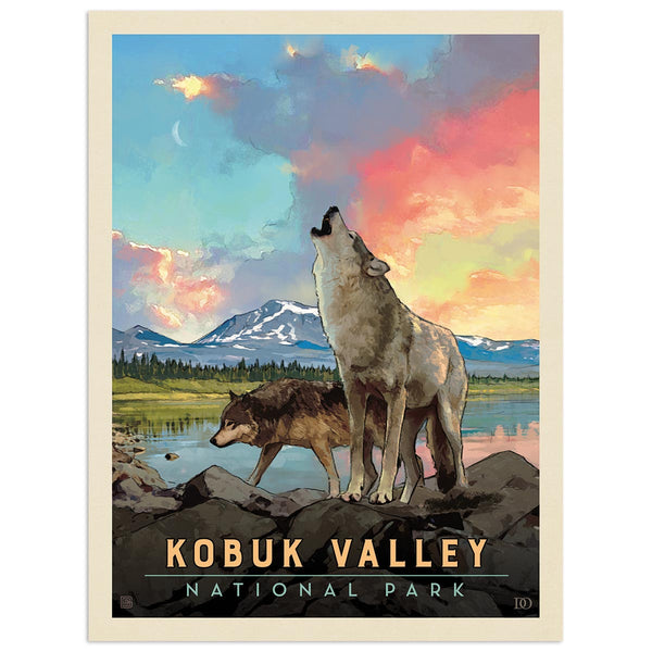 Kobuk Valley National Park Alaska Wolves Vinyl Sticker