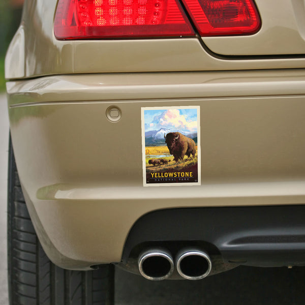 Yellowstone National Park Wyoming Bison Vinyl Sticker