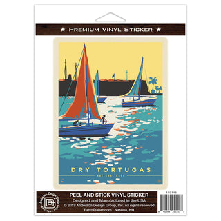 Dry Tortugas National Park Florida Sailboats Vinyl Sticker