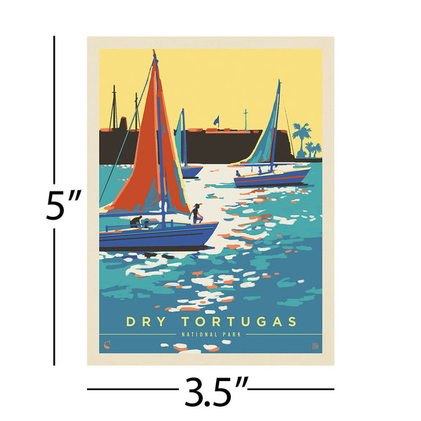 Dry Tortugas National Park Florida Sailboats Vinyl Sticker