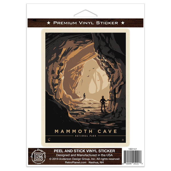 Mammoth Cave National Park Kentucky Hikers Vinyl Sticker