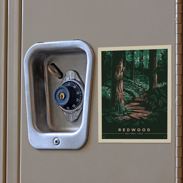 Redwood National Park California Path Vinyl Sticker