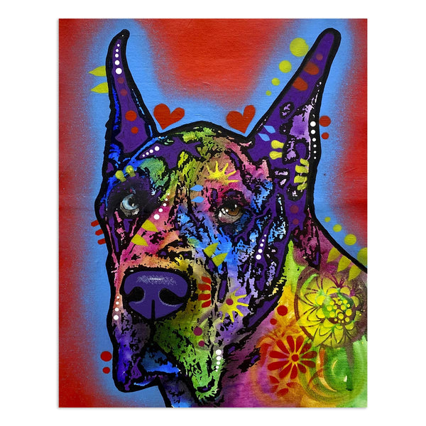 Doberman Pinscher Dog Dean Russo Vinyl Sticker