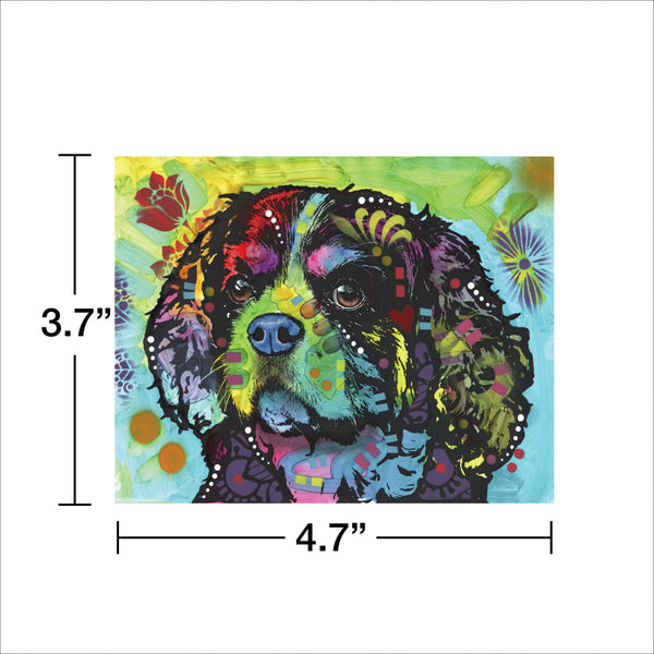 Spaniel Dog As Big As Life Dean Russo Vinyl Sticker