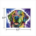 Retriever Dog Heartfelt Dean Russo Vinyl Sticker