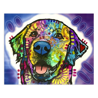 Retriever Dog Heartfelt Dean Russo Vinyl Sticker