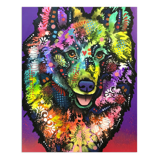 Samoyed Dog Dean Russo Vinyl Sticker