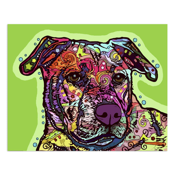 Pit Bull Dog Look Of Love Dean Russo Vinyl Sticker
