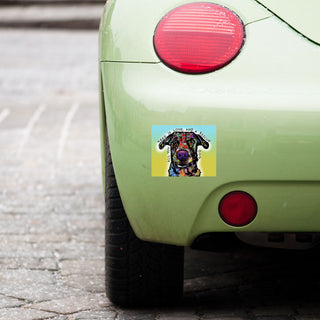 Labrador Retriever Dog Love and Rescue Dean Russo Vinyl Sticker