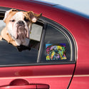 Bulldog Straight On Bull Dean Russo Vinyl Sticker