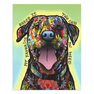 Pit Bull Favorite Breed In Need Dean Russo Vinyl Sticker