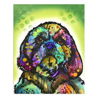 Shih Tzu 2 Dog Dean Russo Vinyl Sticker