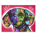Dachsund Dog Luv Doxie Dean Russo Vinyl Sticker