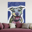 Pit Bull Dog I'll Sit For You Dean Russo Wall Decal